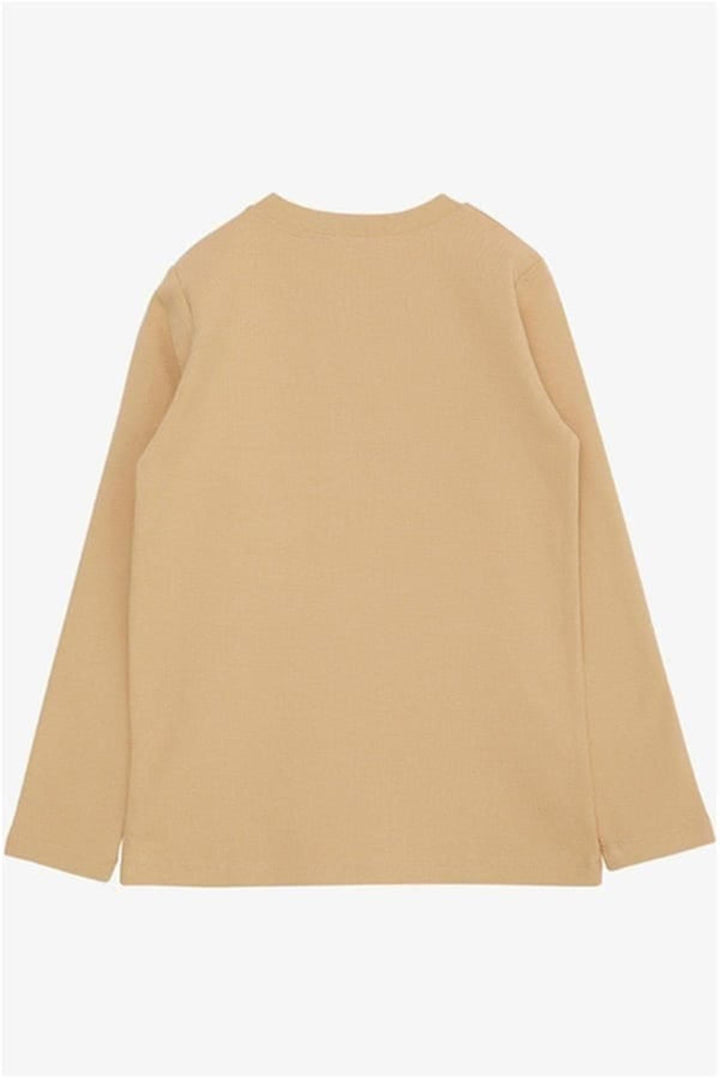 BRE Breeze Boys' Long Sleeve T-Shirt Basic 94 Years, Cream - Irapuato