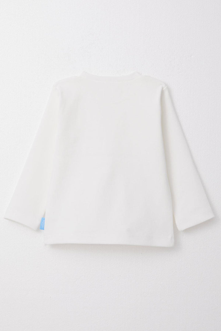 BRE Breeze Boys' Long Sleeve T-Shirt Basic 1-4 Years, White - Soest