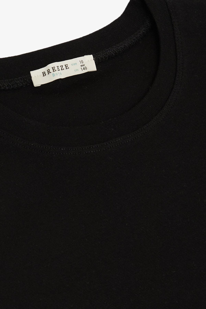 BRE Breeze Boys' Long Sleeve T-Shirt Basic 94 Years, Black - Hartford