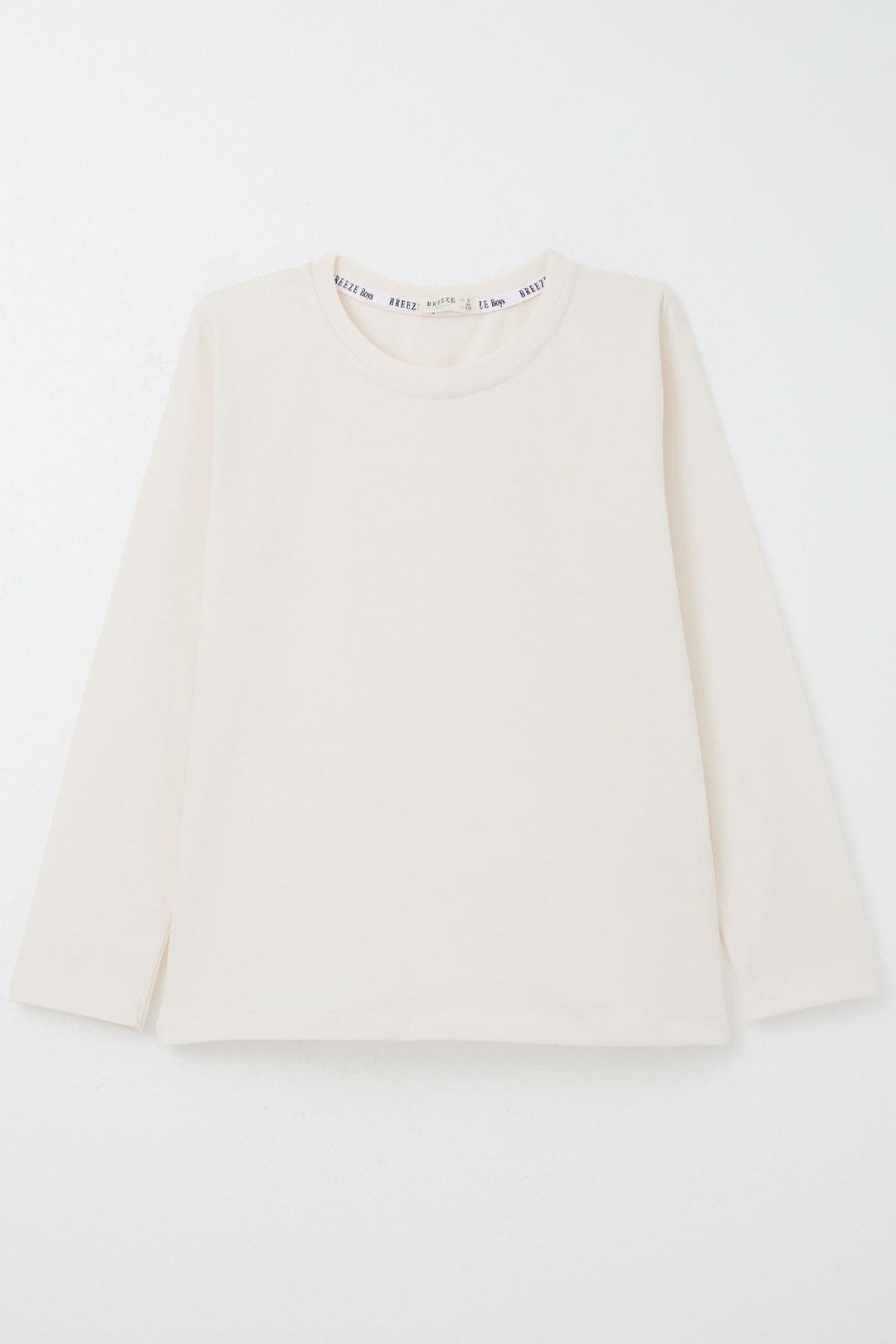 BRE Breeze Boys' Long Sleeve T-Shirt Basic 54 Years, Cream - Jiutepec