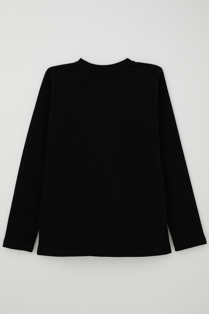 BRE Breeze Boys' Long Sleeve T-Shirt Basic 54 Years, Black - Lucca