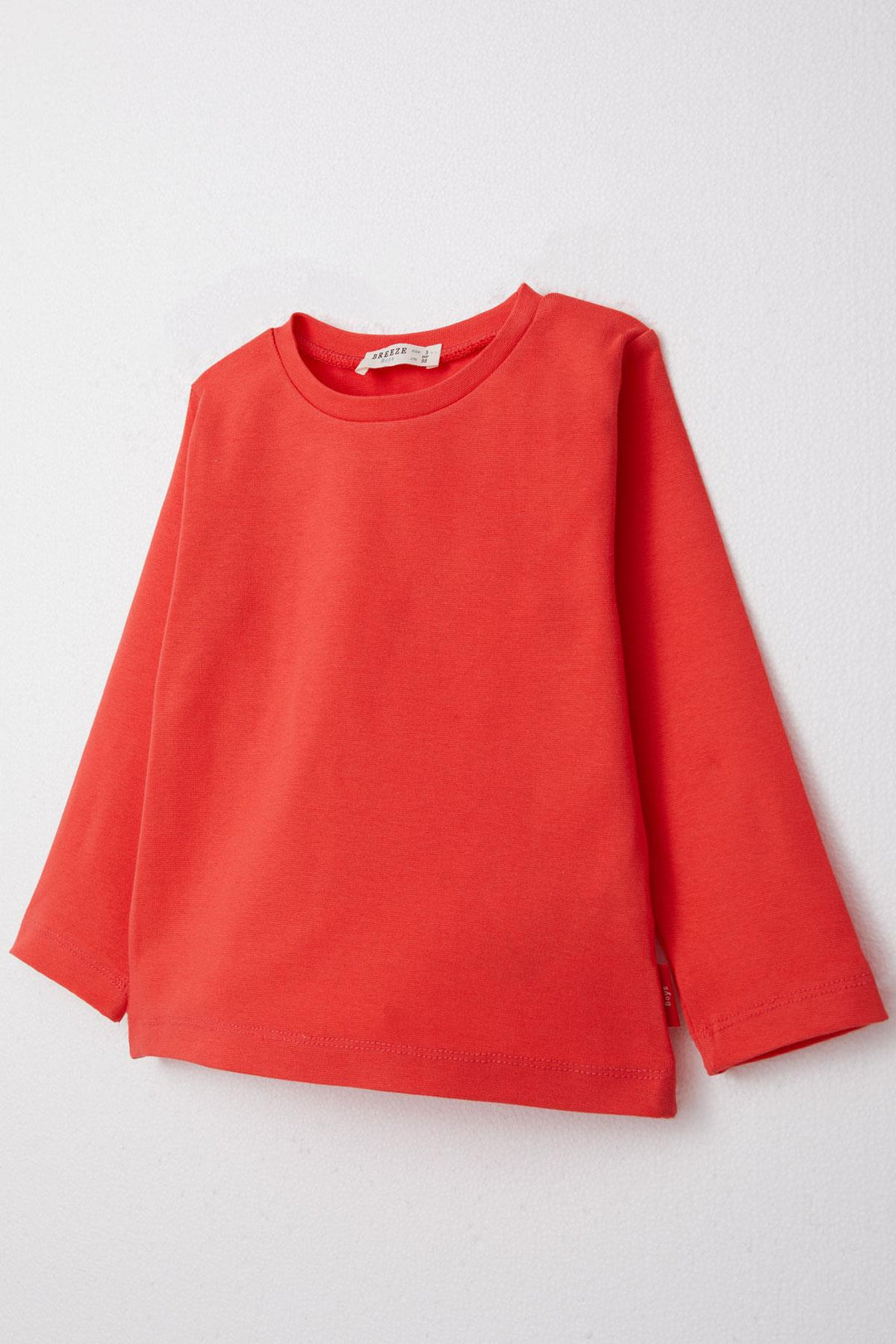 BRE Breeze Boys' Long Sleeve T-Shirt Basic 1-4 Years, Pomegranate - Missoula
