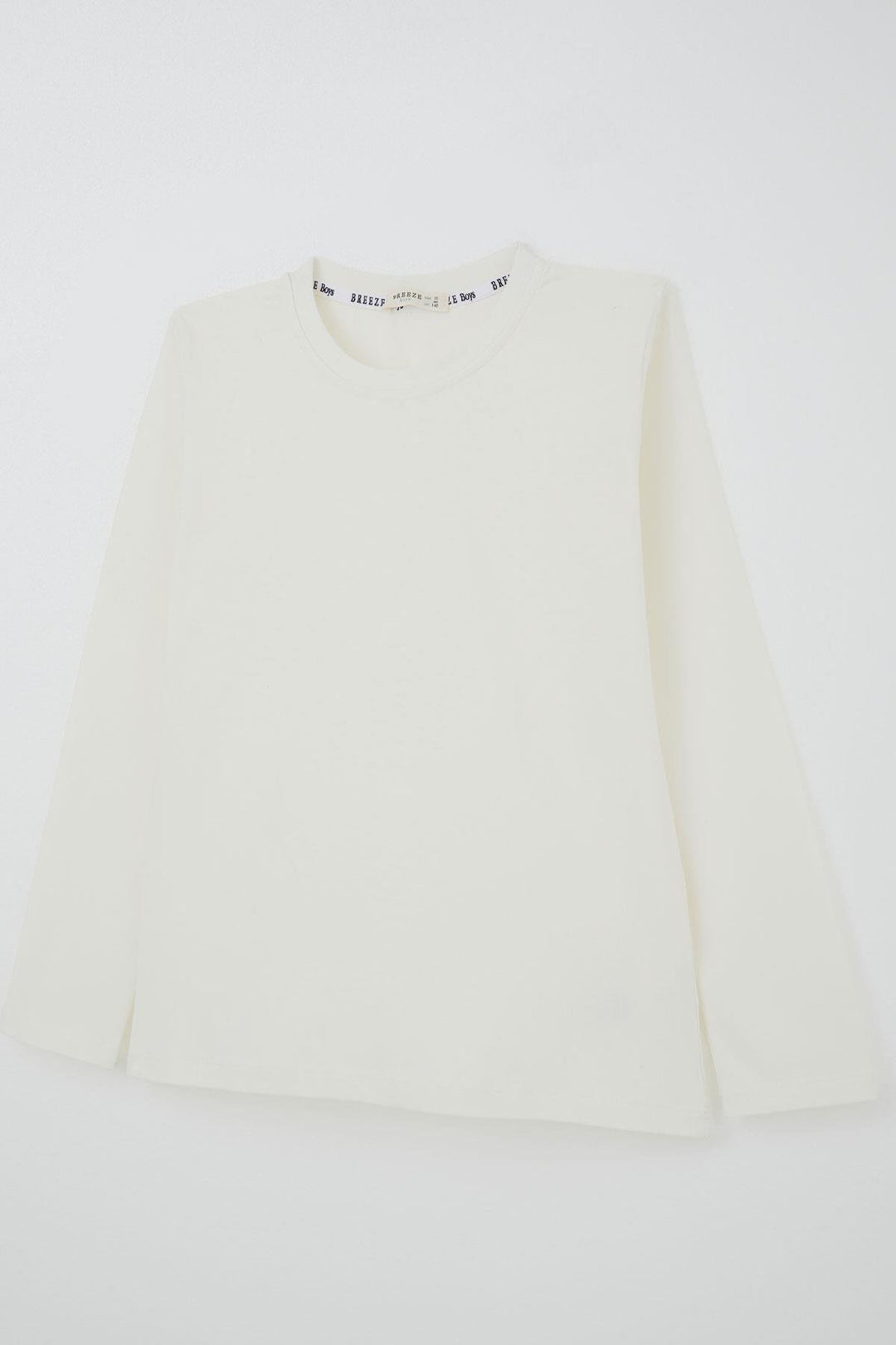 BRE Breeze Boys' Long Sleeve T-Shirt Basic 54 Years, Ecru - Oleksandriia