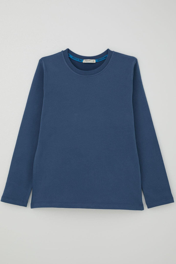 BRE Breeze Erkek Çocuk Uzun Kollu Tişört Basic 54 Yaş, İndigo - Leeuwarden
