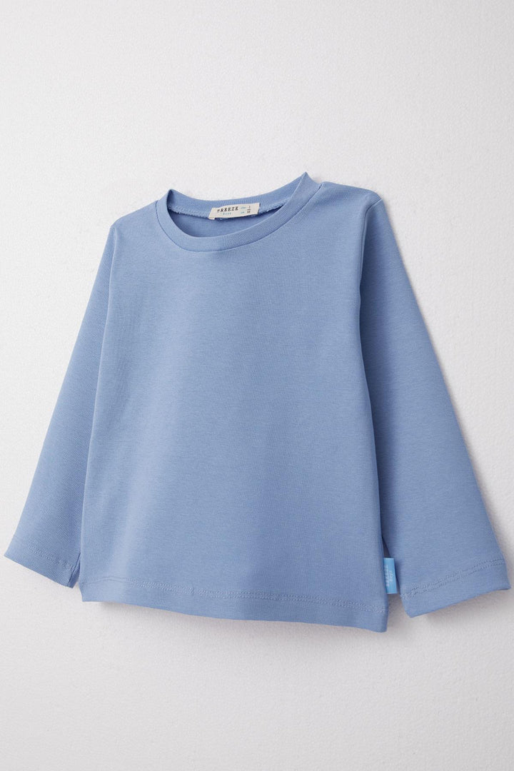BRE Breeze Boys' Long Sleeve T-Shirt Basic 1-4 Years, Blue - Hoffman Estates
