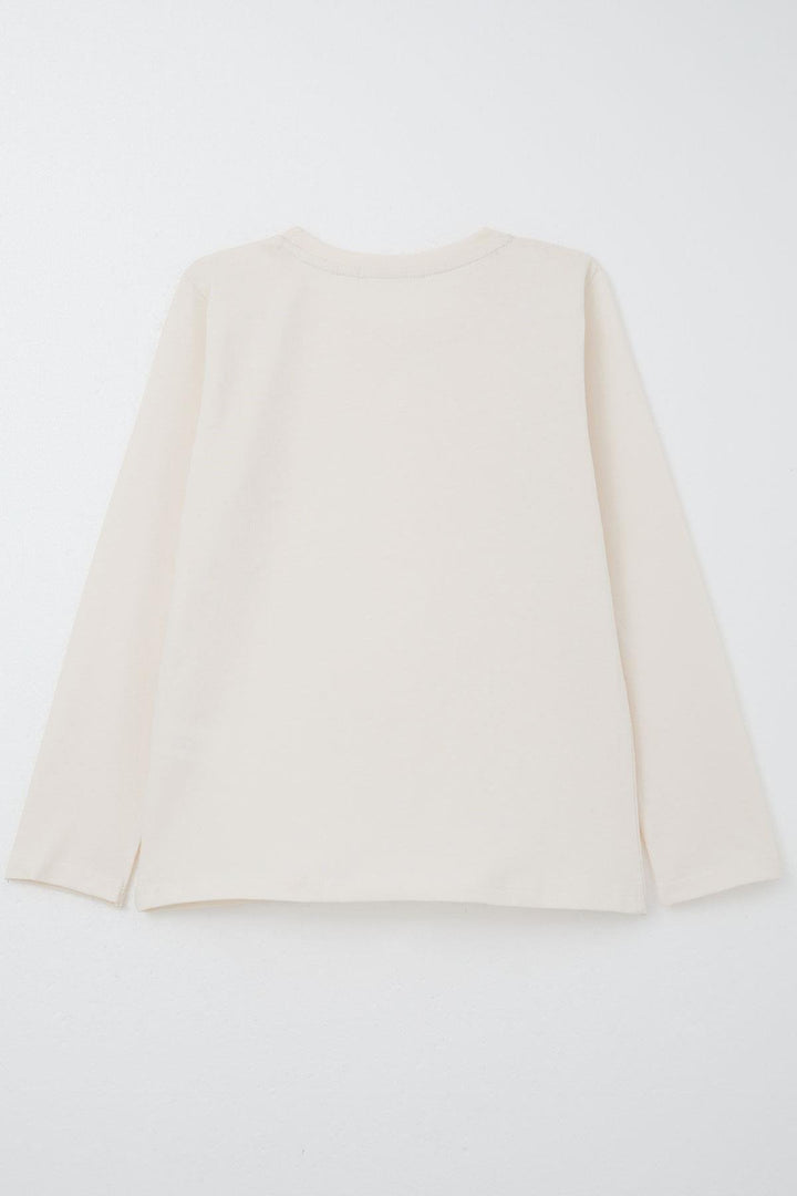 BRE Breeze Boys' Long Sleeve T-Shirt Basic 54 Years, Cream - Jiutepec