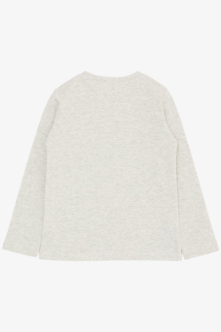 BRE Breeze Boys' Long Sleeve T-Shirt Basic 4-8 Years, Beige Melange - Welwyn Garden City
