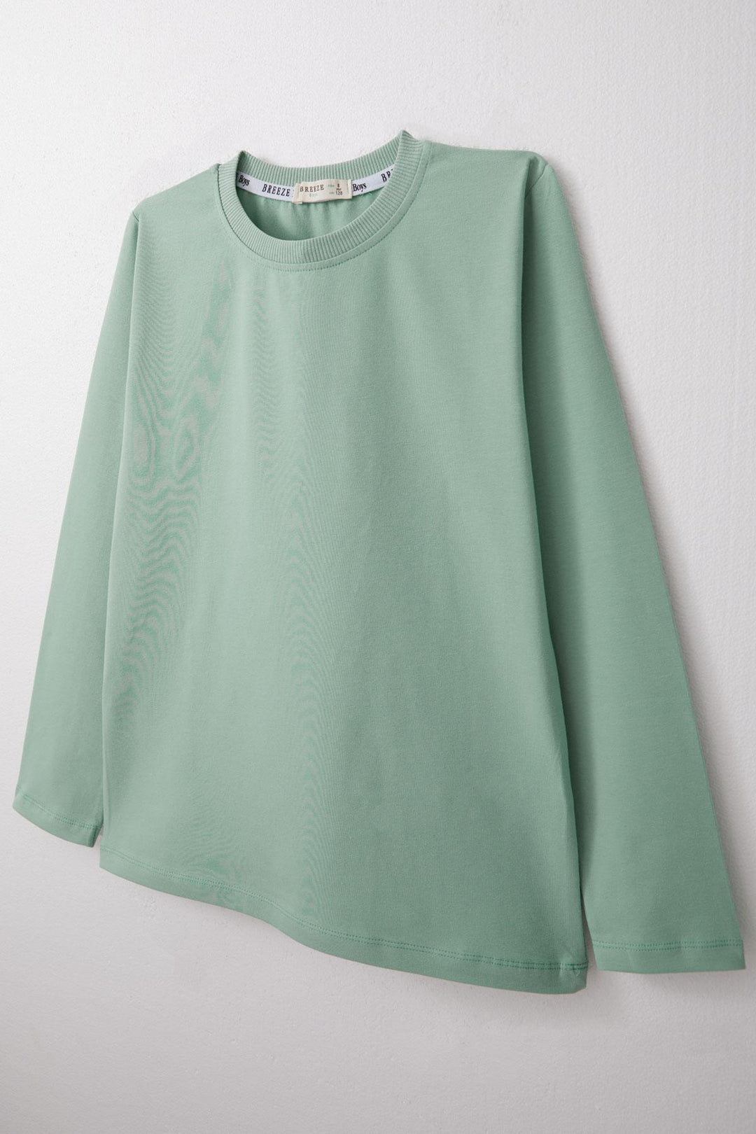 BRE Breeze Boys' Long Sleeve T-Shirt Basic 54 Years, Mint Green - Kerpen