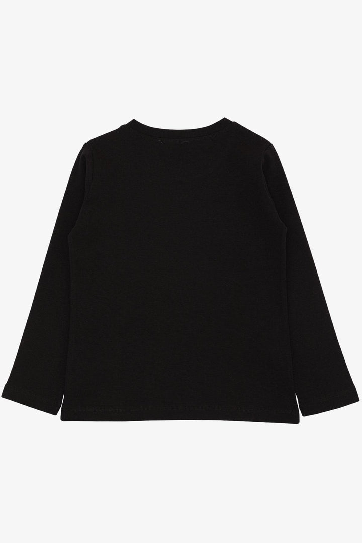 BRE Breeze Boys' Long Sleeve T-Shirt Basic 4-8 Years, Black - Alexandroúpoli