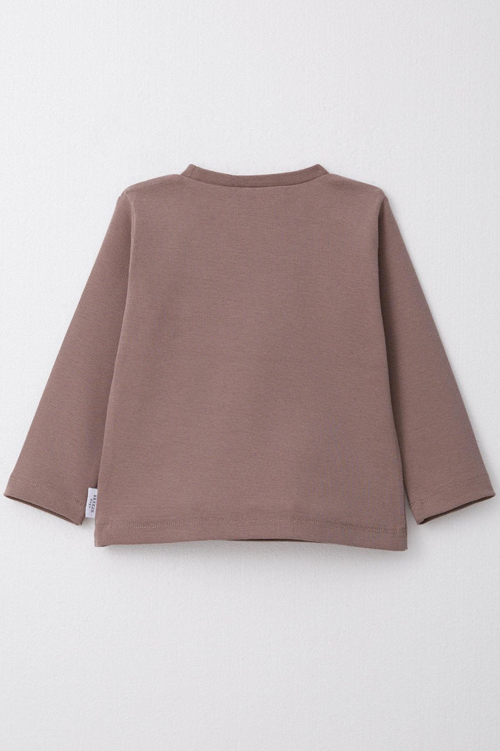 BRE Breeze Boys' Long Sleeve T-Shirt Basic 1-4 Years, Mink - Odesa