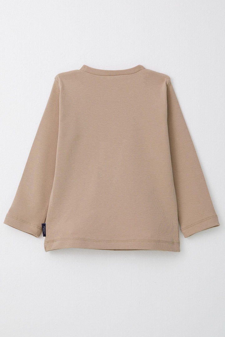 BRE Breeze Boys' Long Sleeve T-Shirt Basic 1-4 Years, Mink - Trier