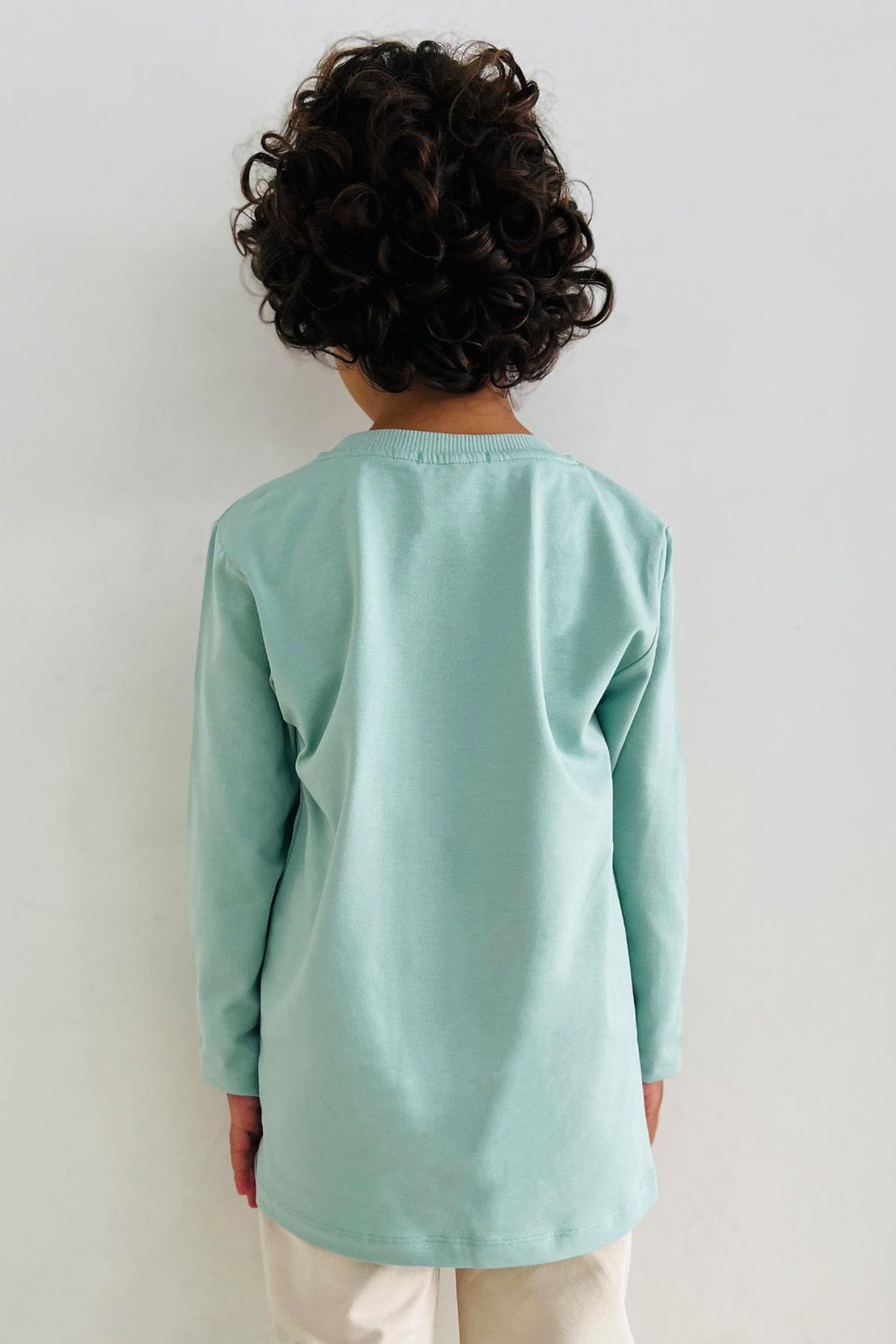 BRE Breeze Boys' Long Sleeve T-Shirt Basic 54 Years, Mint Green - Kerpen