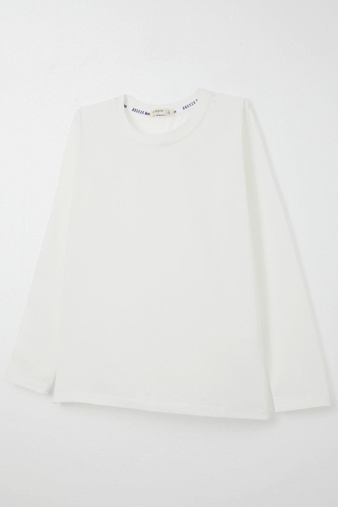 BRE Breeze Boys' Long Sleeve T-Shirt Basic 54 Years, Ecru - Los Mochis
