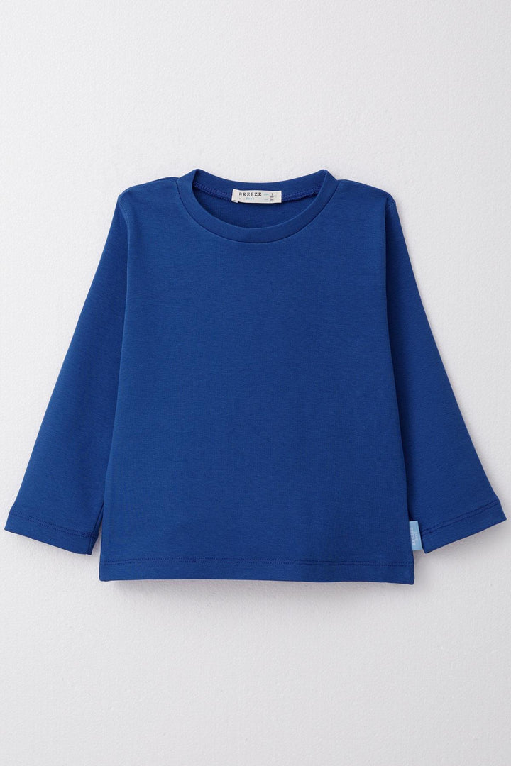 BRE Breeze Boys' Long Sleeve T-Shirt Basic 1-4 Years, Sky Blue - Amstelveen