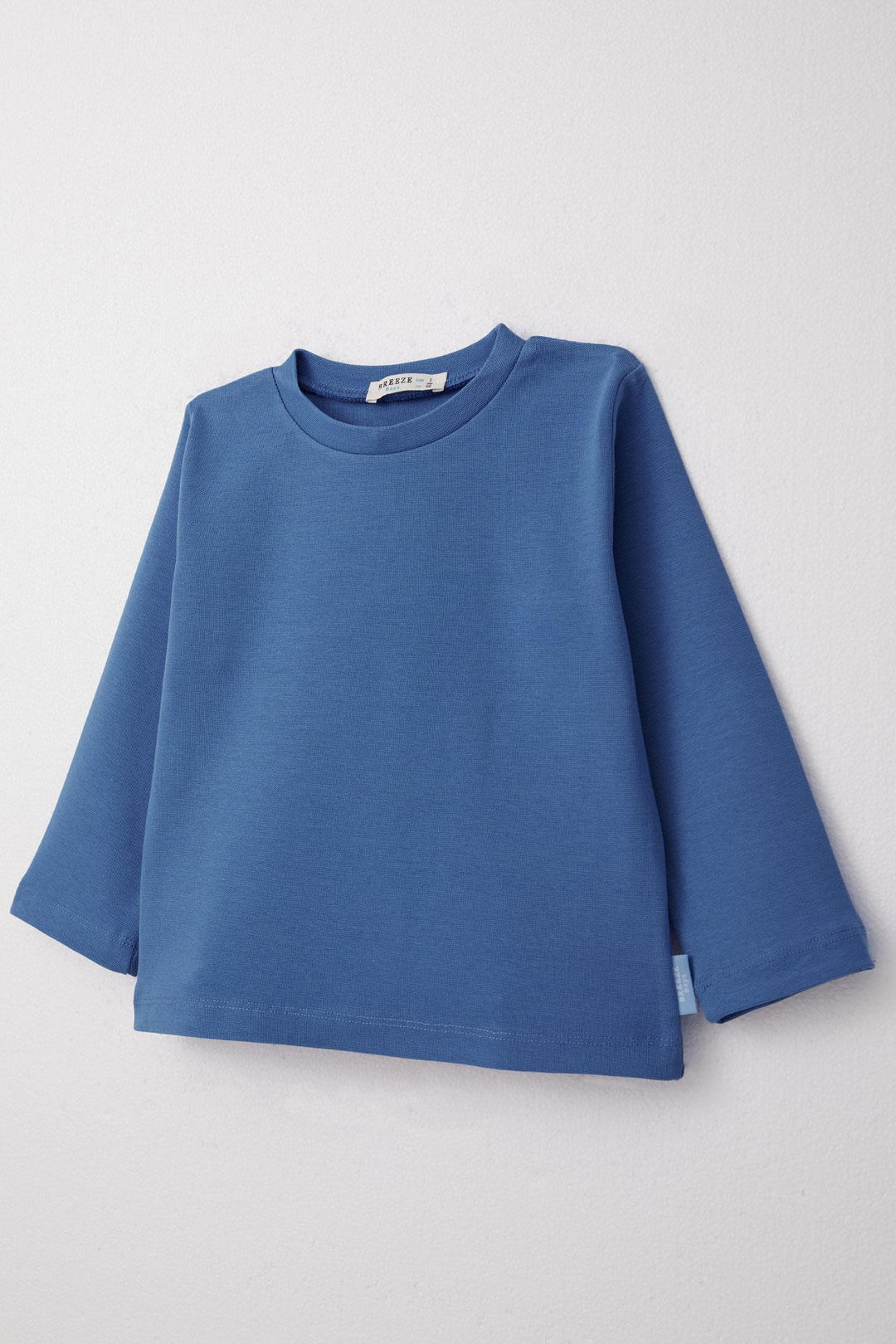 BRE Breeze Boys' Long Sleeve T-Shirt Basic 1-4 Years, Blue - Paterna