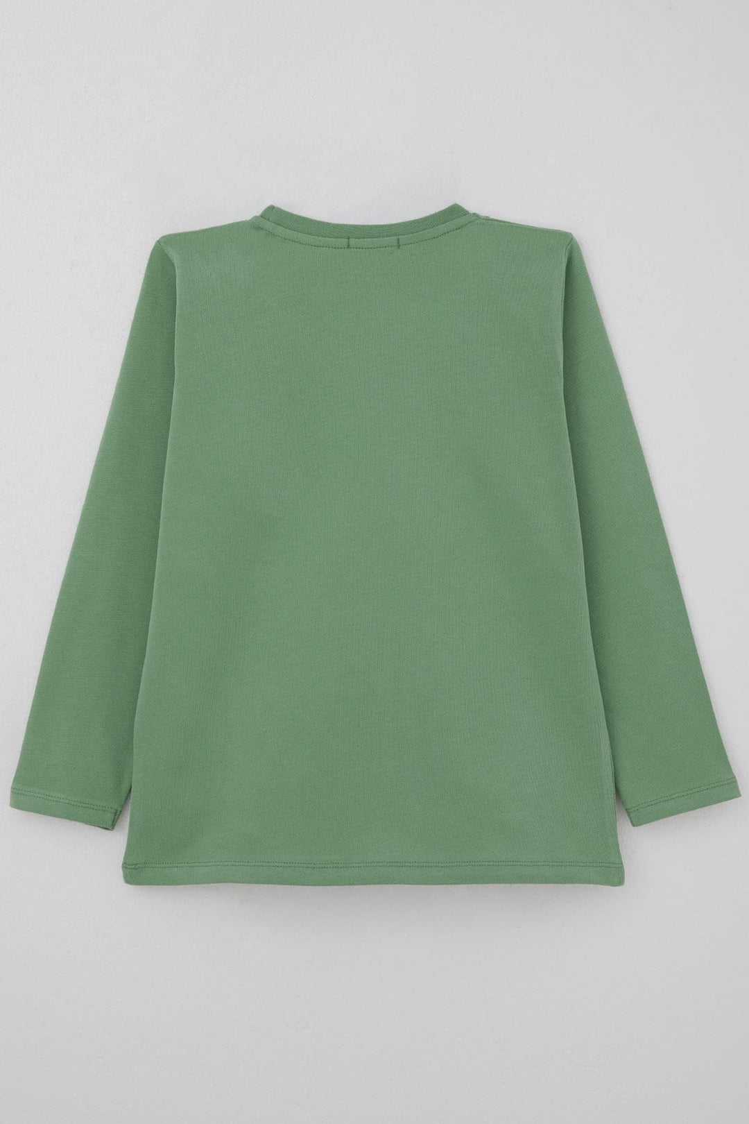 BRE Breeze Boys' Long Sleeve T-Shirt with Cool Writing, Arm Patch Pocket, 4-8 Years, Mint Green. - Dronten