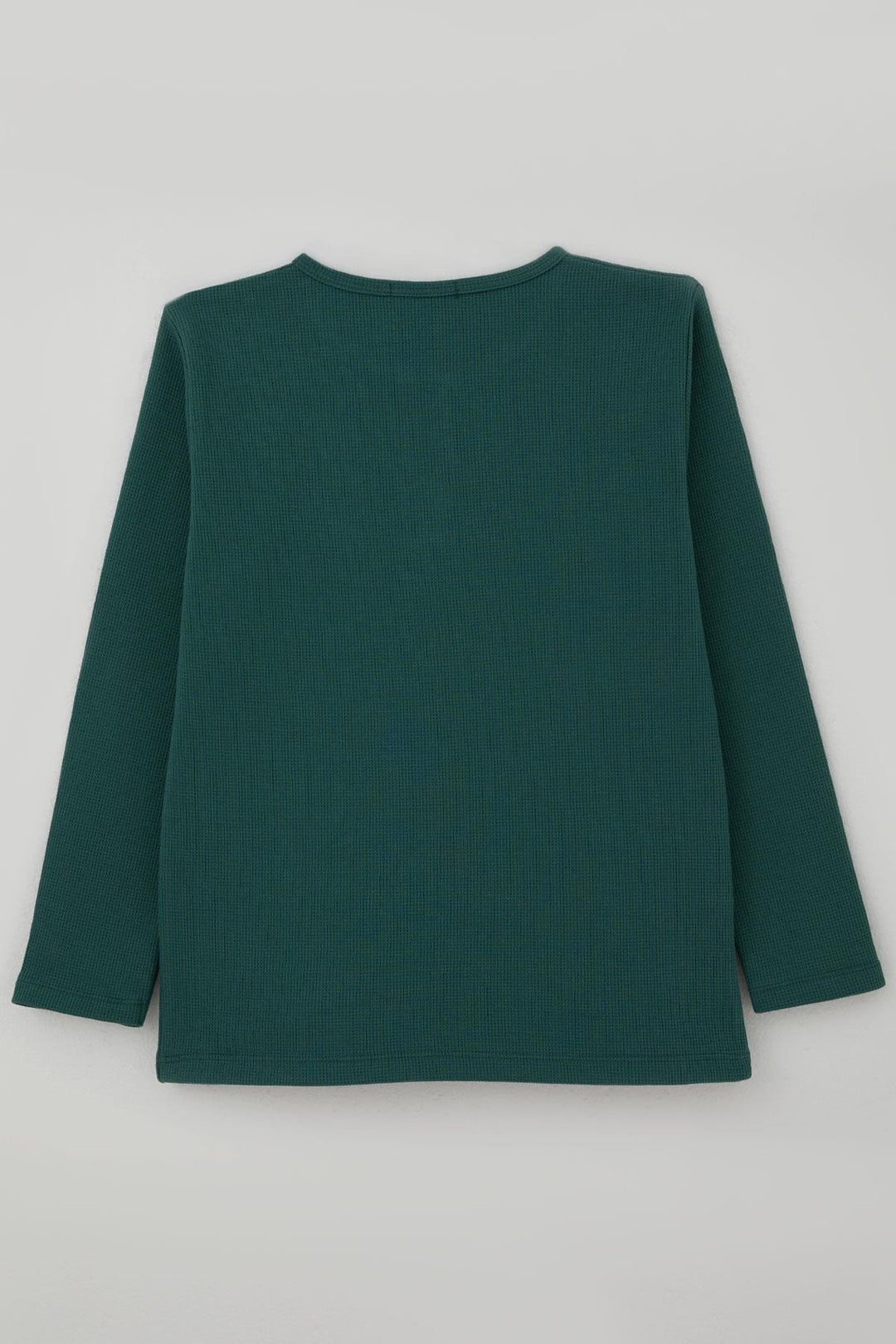 BRE Breeze Boys' Long Sleeve T-Shirt with Button Detail 4-8 Years, Petrol Green - Caltagirone