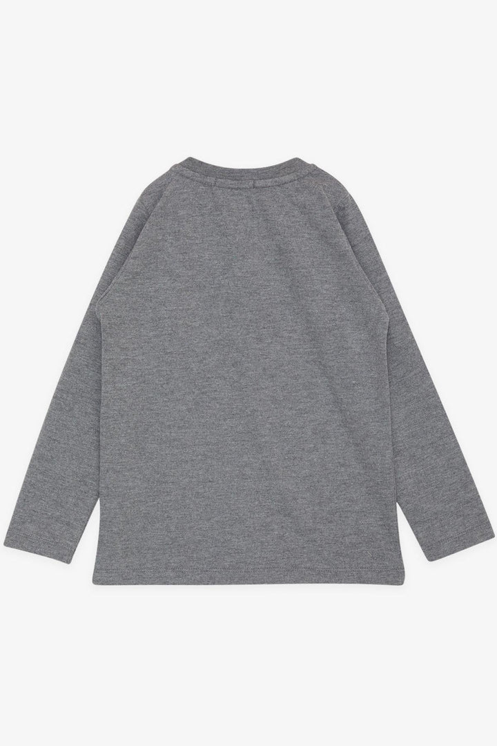 BRE Breeze Girls & Boys Boys Long Sleeve T-Shirt Ghost Car Printed 1.5-5 Years, Dark Grey Melange - Manfredonia