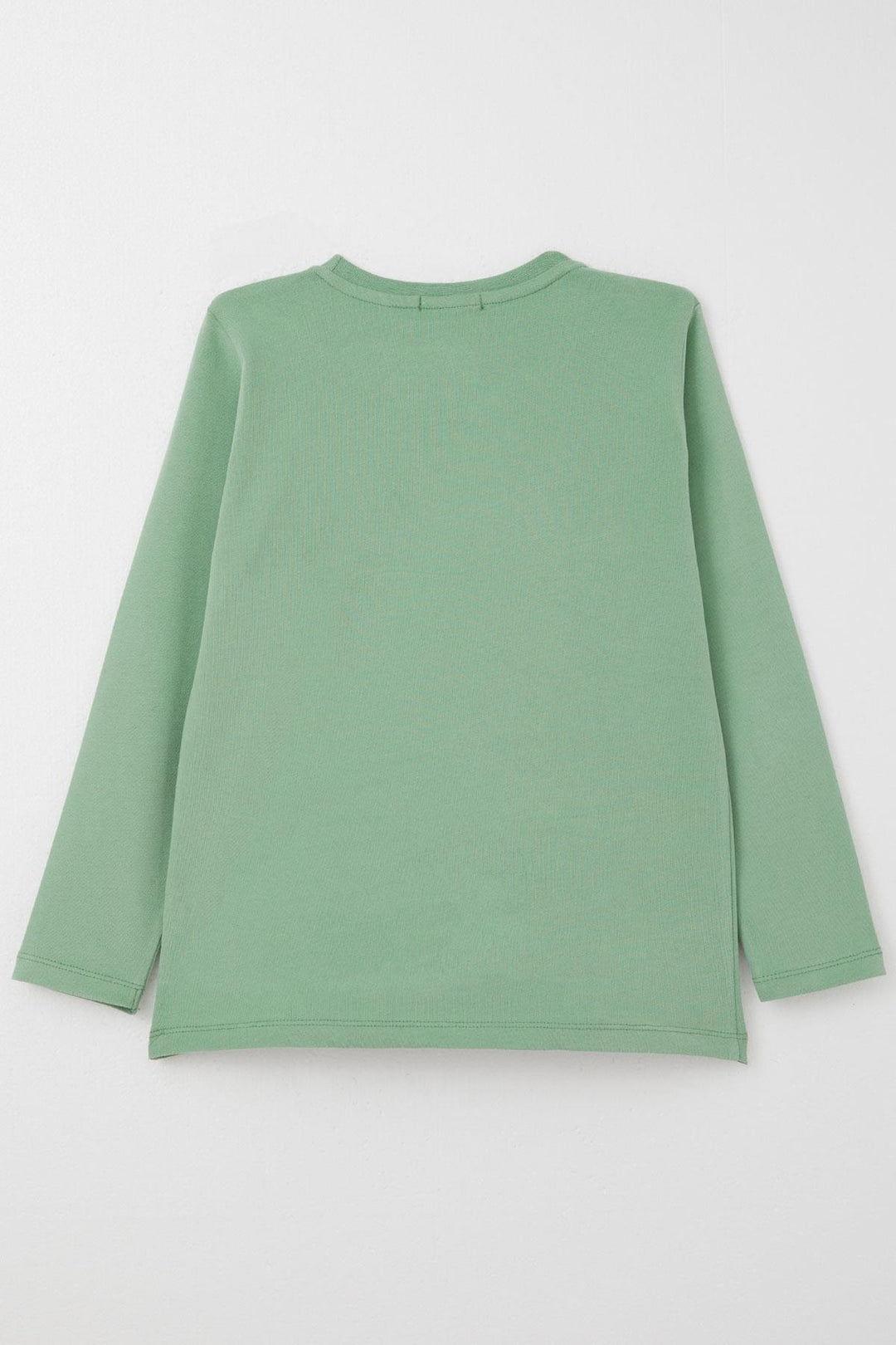 BRE Breeze Boys' Long Sleeve T-Shirt with Slogan Themed Print, 62 Years, Mint Green. - Pine Bluff