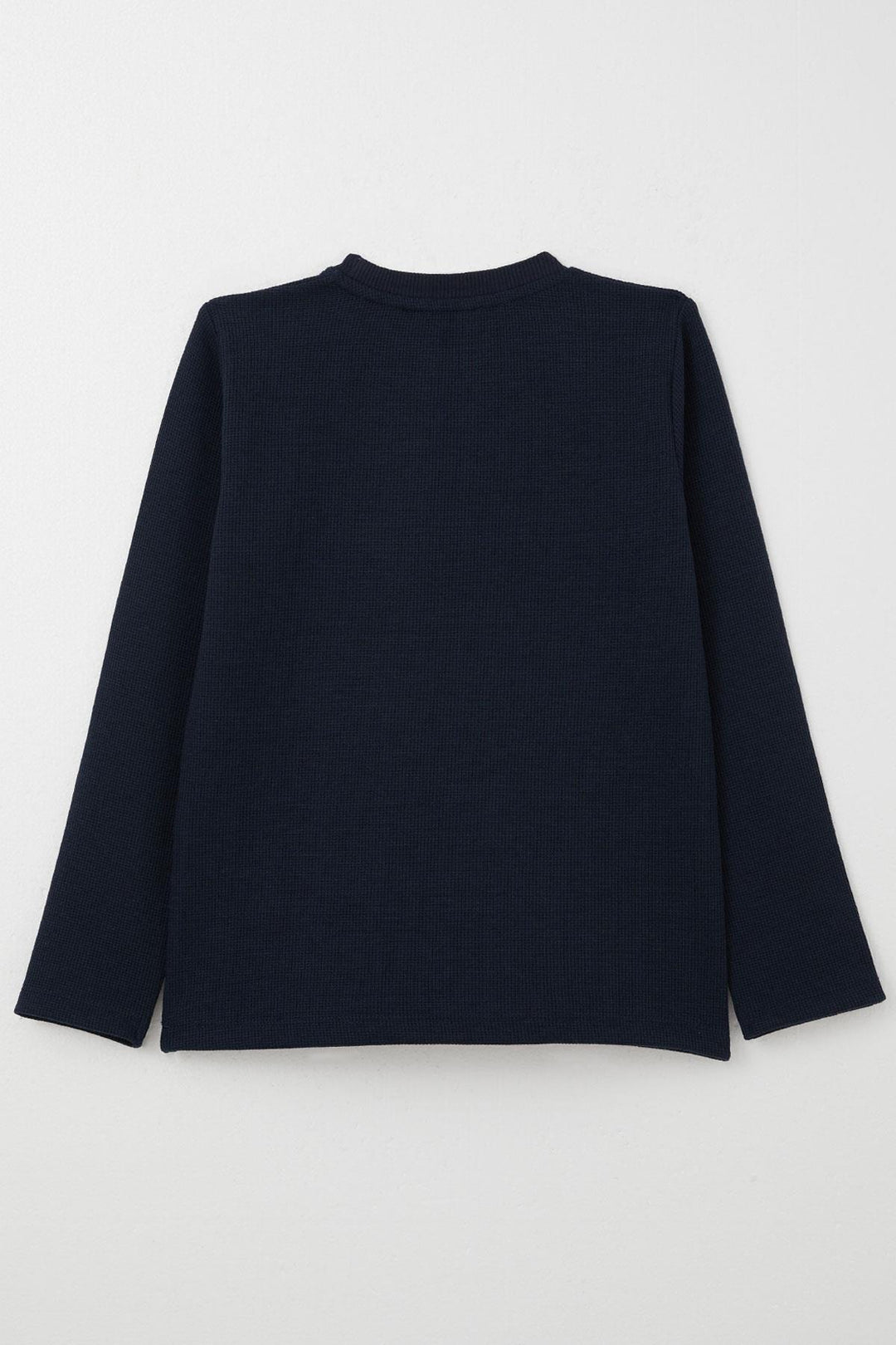 BRE Breeze Boys' Long Sleeve T-Shirt with Embroidered Writing, 84 Years, Navy Blue - Gallarate