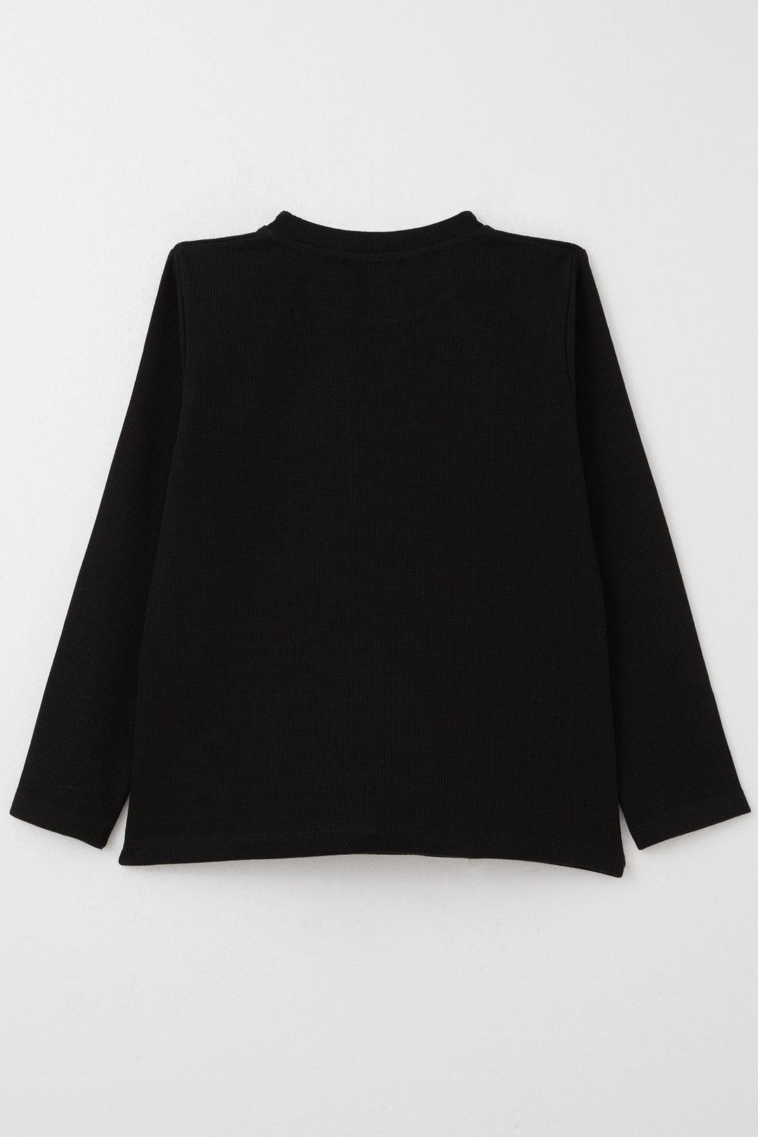 BRE Breeze Boys' Long Sleeve T-Shirt with Embroidered Writing, 84 Years, Black - Melbourne