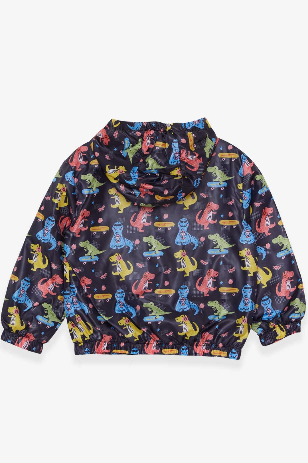 BRE Breeze Boys' Raincoat with Dinosaur Pattern, 1-6 Years, Black - Gießen