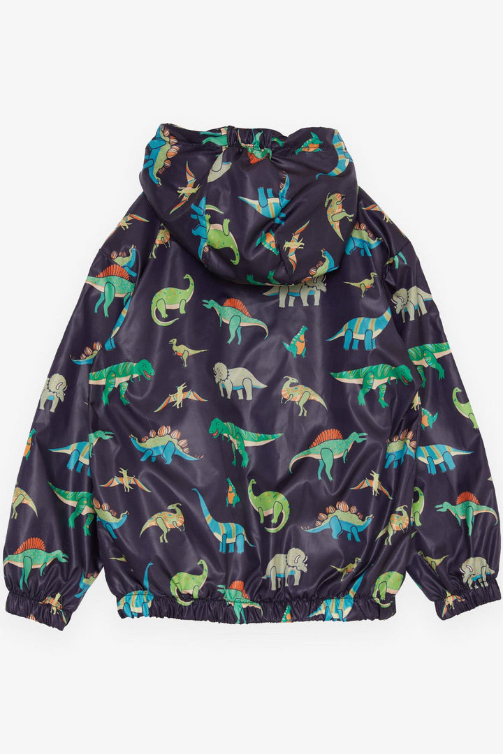 BRE Breeze Boys' Raincoat Strong Dinosaur Patterned 1-6 Years, Dark Blue - San Giuliano Milanese