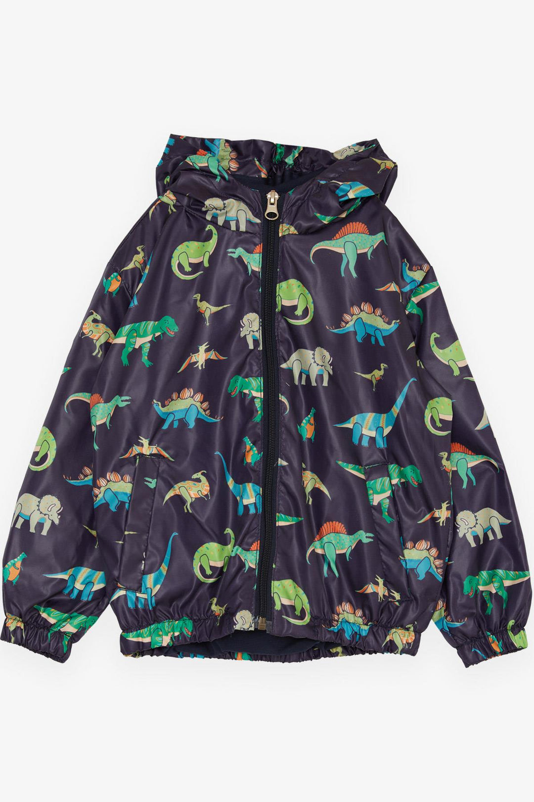 BRE Breeze Boys' Raincoat Strong Dinosaur Patterned 1-6 Years, Dark Blue - San Giuliano Milanese