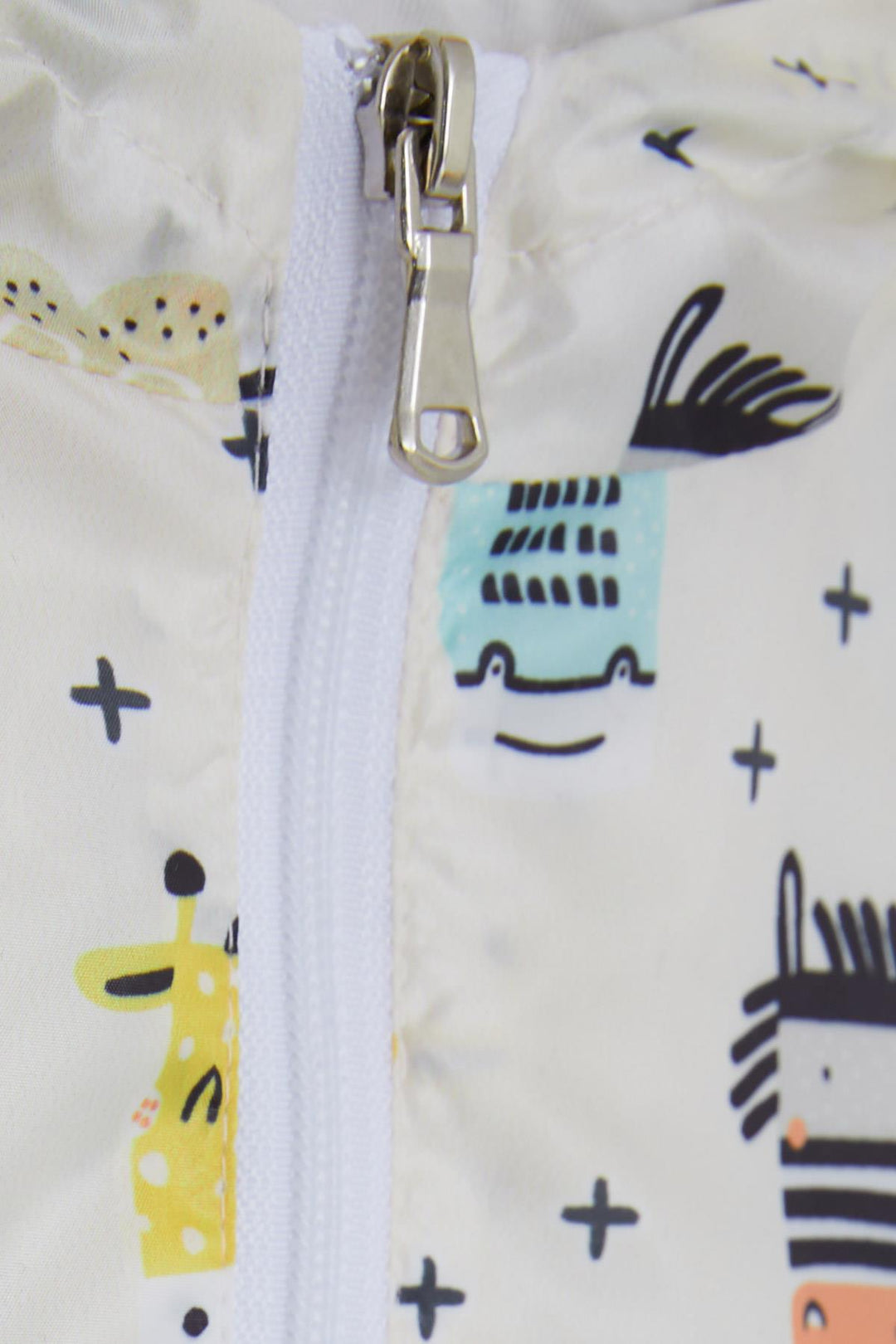 BRE Breeze Boys' Raincoat with Animal Pattern, 1-5 Years, Cream - Greenfield