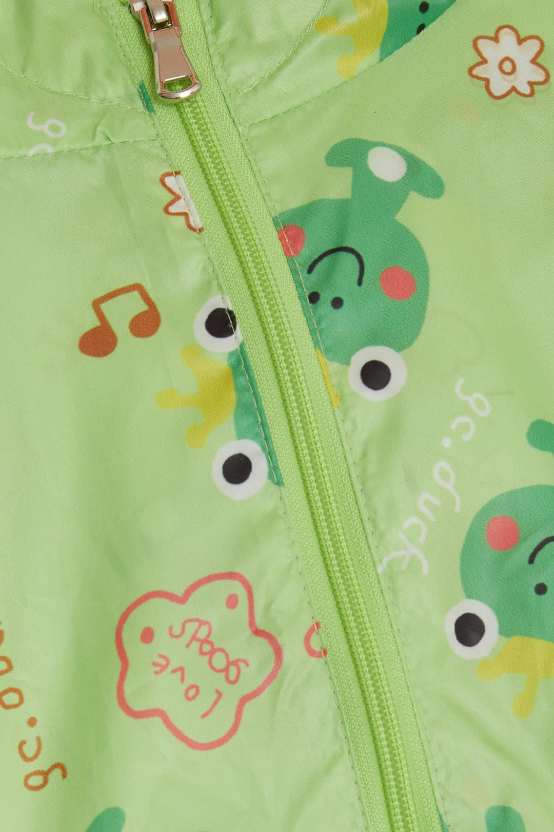 BRE Breeze Girls & Boys Boys Raincoat Frog Prince Patterned 1-5 Years, Pistachio Green - Padova