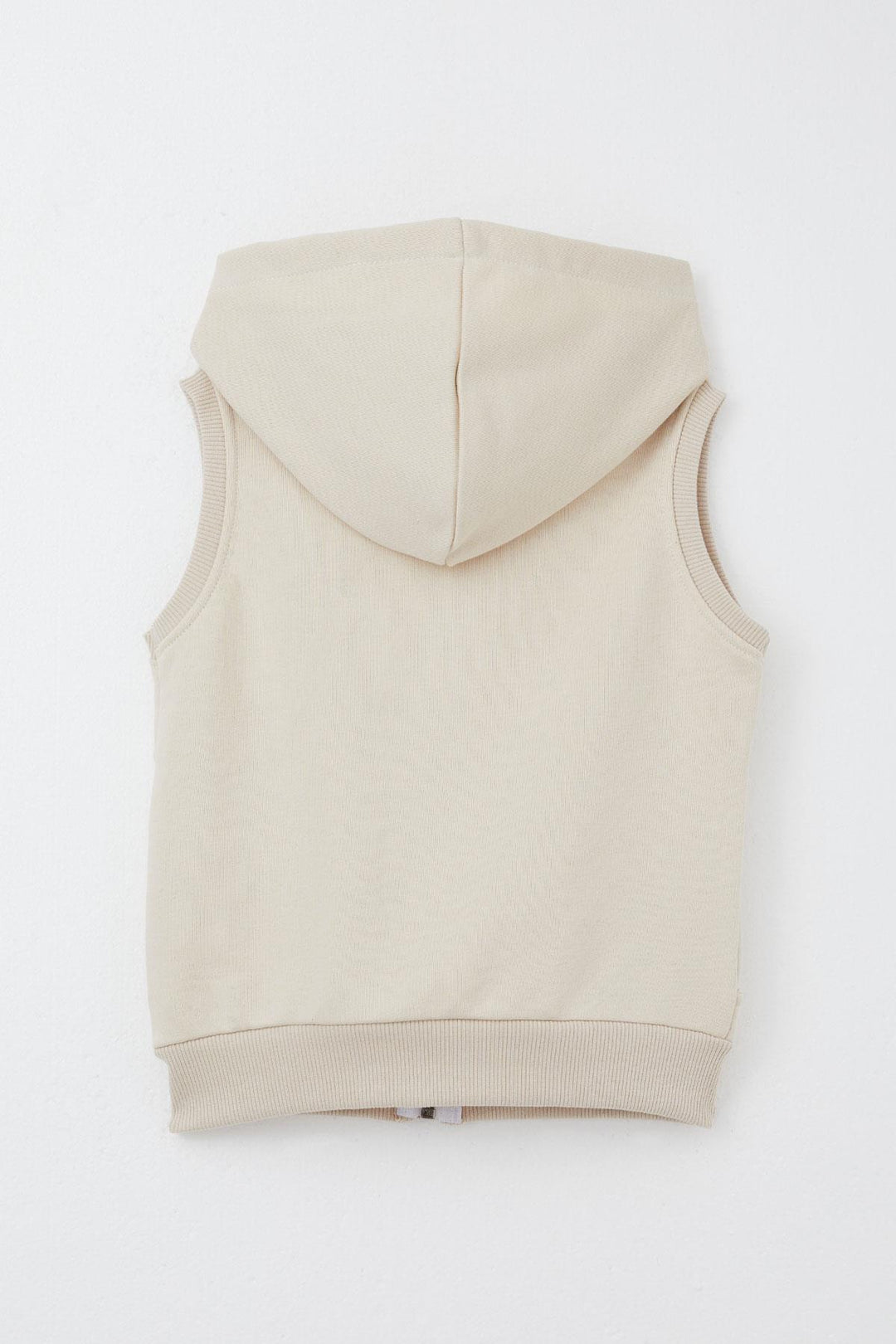 BRE Breeze Boys' Vest with Letter Embroidery Zipper 3-8 Years, Beige - Monterrey