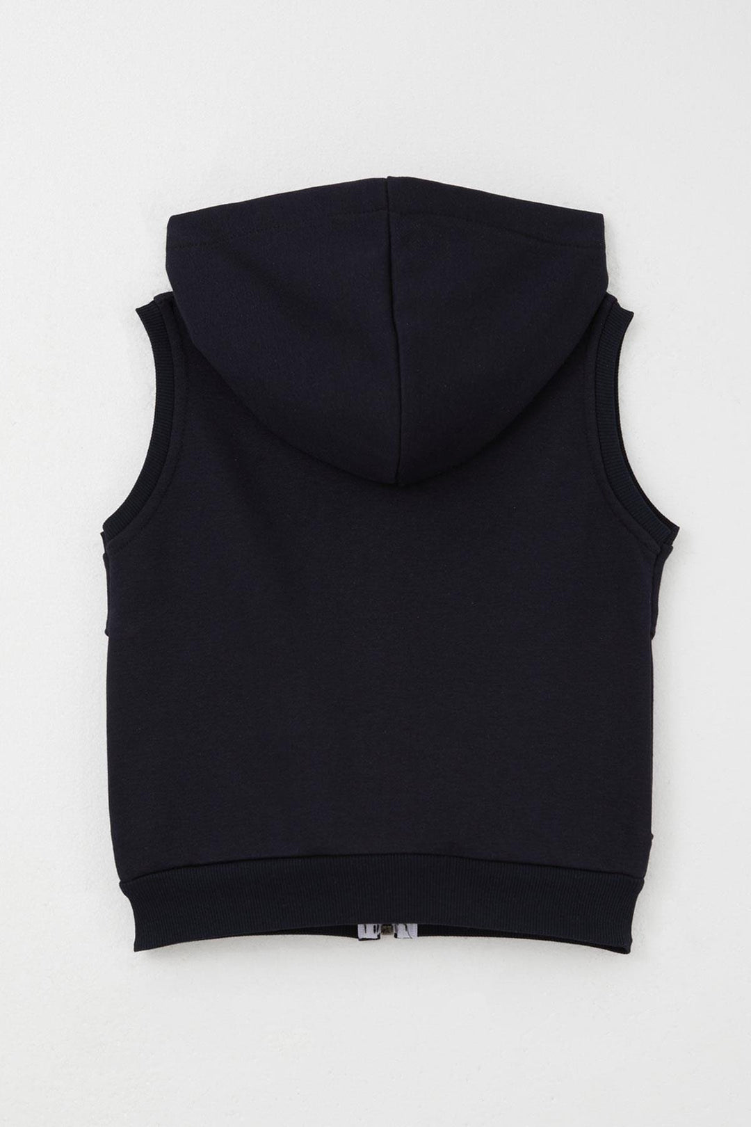 BRE Breeze Boys' Vest with Letter Embroidery Zipper 3-8 Years, Dark Blue - Poway