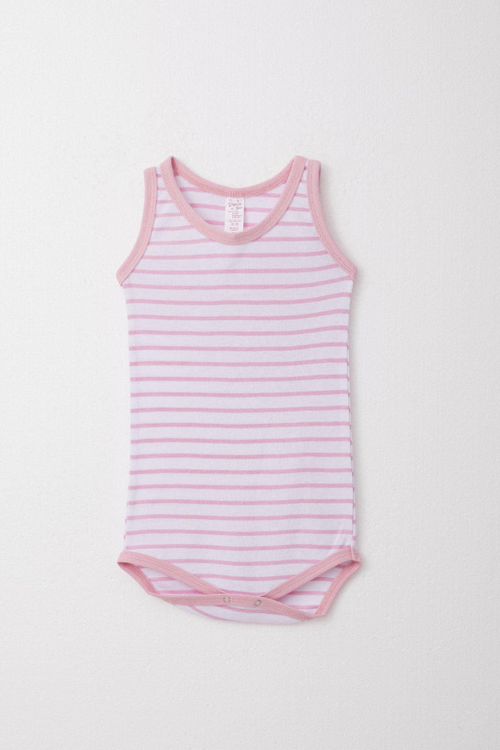BRE Breeze Girl Baby Tank Top Bodysuit Striped 9 Months-3 Years, Pink - Belfort
