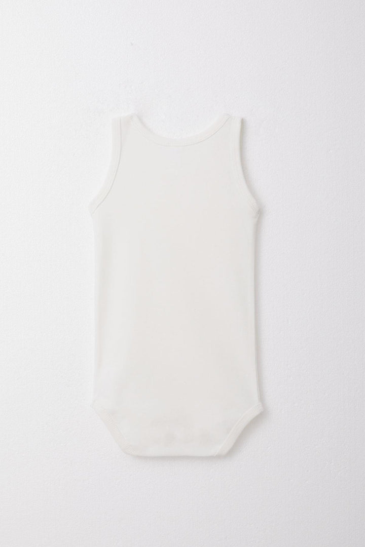 BRE Breeze Baby Girl Snap-Fastened Tank Top Bodysuit 9 Months-3 Years, Ecru - Tecámac