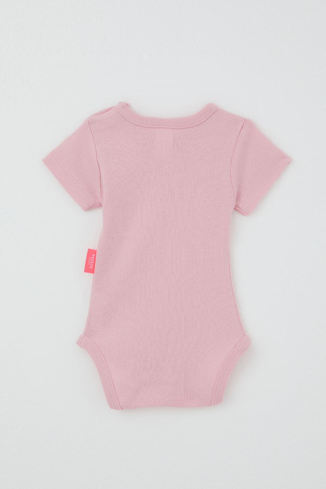 BRE Breeze Kız Bebek Çıtçıtlı Kısa Kollu Zıbın Body Basic 0-9 Ay , Pembe - West Jordan