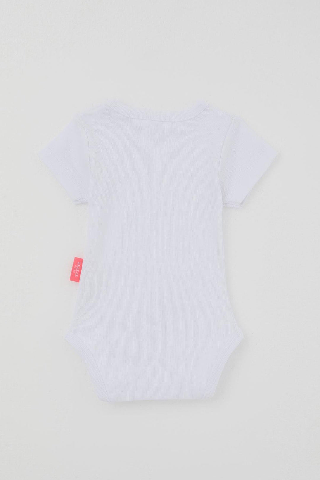 BRE Breeze Kız Bebek Çıtçıtlı Kısa Kollu Zıbın Body Basic 0-9 Ay , Beyaz - Mobile