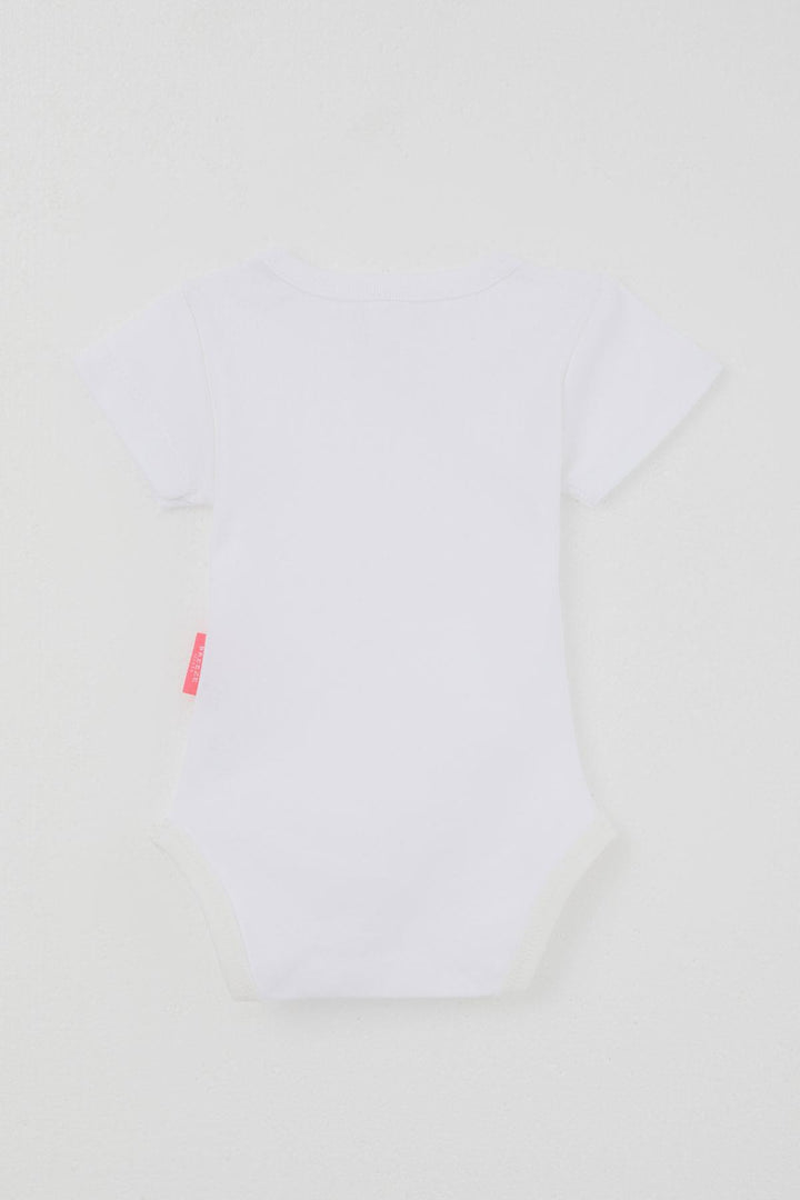 BRE Breeze Kız Bebek Çıtçıtlı Kısa Kollu Zıbın Body Basic 0-9 Ay , Ekru - Merksem