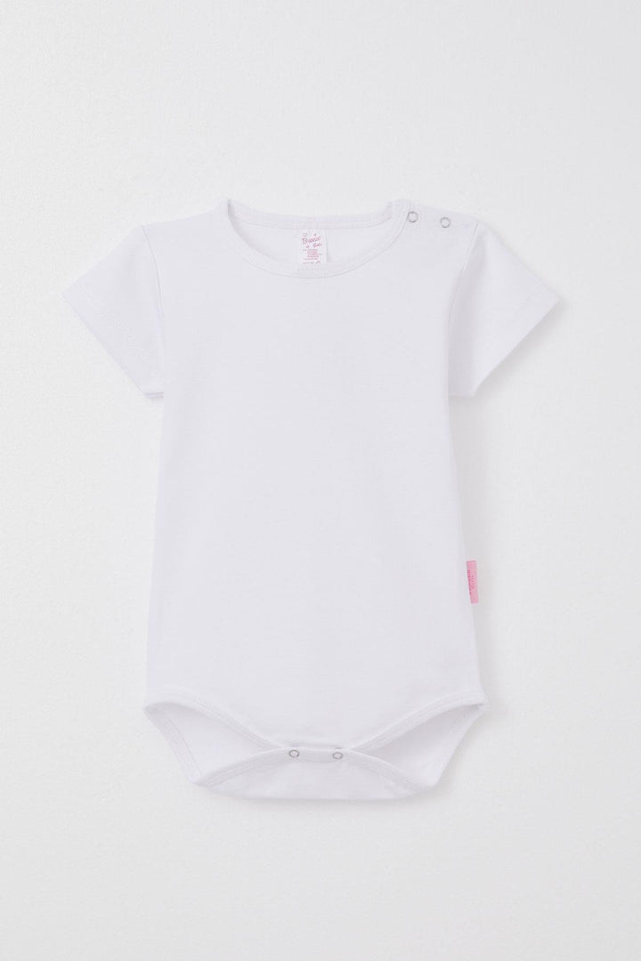 BRE Breeze Baby Girl Snap Bodysuit Basic 9 Months-3 Years, White - Antwerp