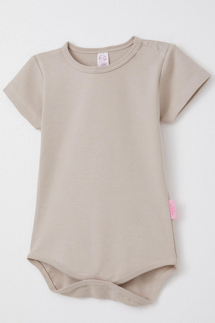 BRE Breeze Baby Girl Snap Bodysuit Basic 9 Months-3 Years, Dark Beige - Huebampo
