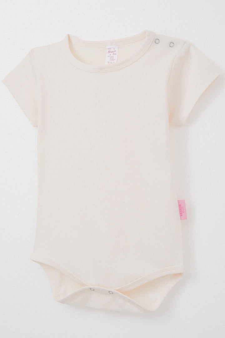 BRE Breeze Baby Girl Snap Fastener Bodysuit Basic 9 Months-3 Years, Powder - Eindhoven