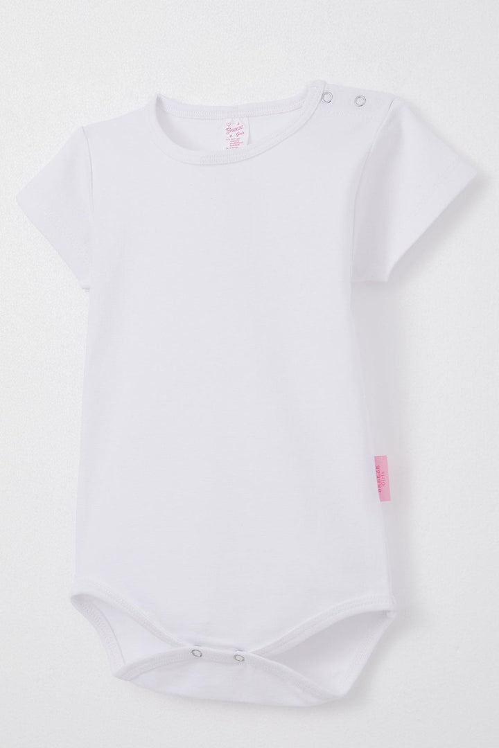 BRE Breeze Baby Girl Snap Bodysuit Basic 9 Months-3 Years, White - Antwerp
