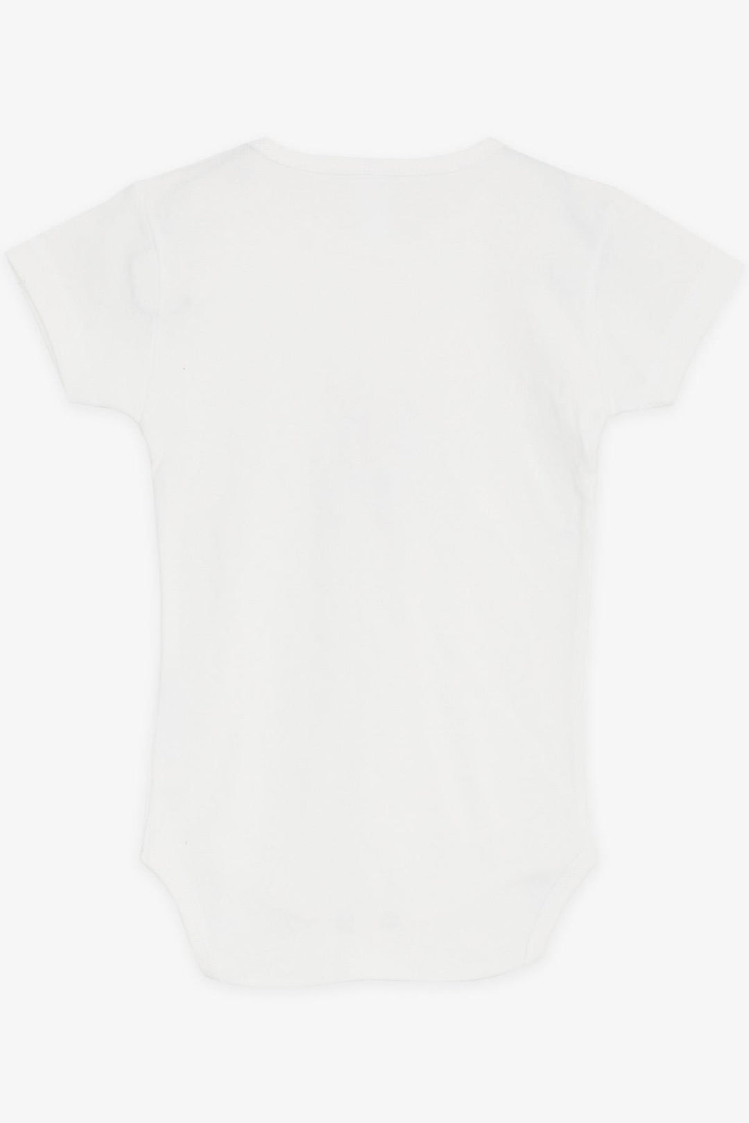 BRE Breeze Baby Girl Snap Fastener Bodysuit with Small Bunny Print, 9 Months-3 Years, Ecru - Bloomington