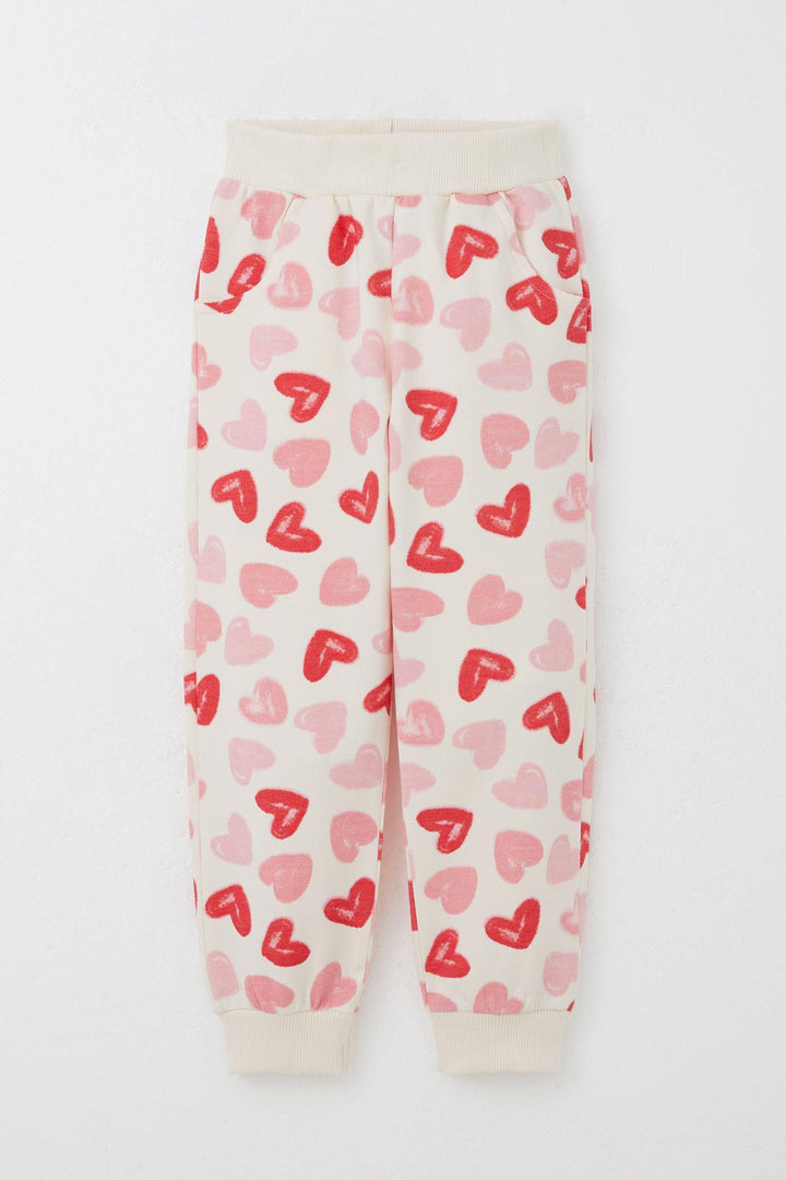 BRE Breeze Girl Baby Tracksuit Heart Dream Frilled Shoulder 9 Months-3 Years, Cream - Six-Fours-les-Plages