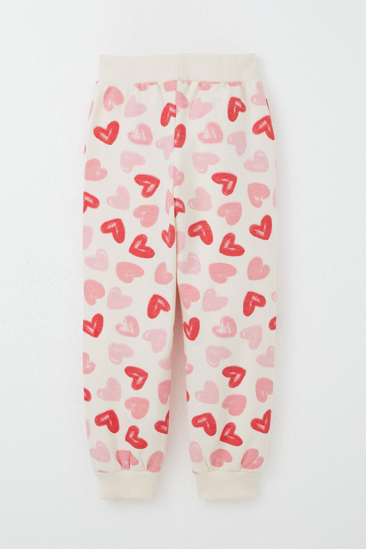 BRE Breeze Girl Baby Tracksuit Heart Dream Frilled Shoulder 9 Months-3 Years, Cream - Six-Fours-les-Plages