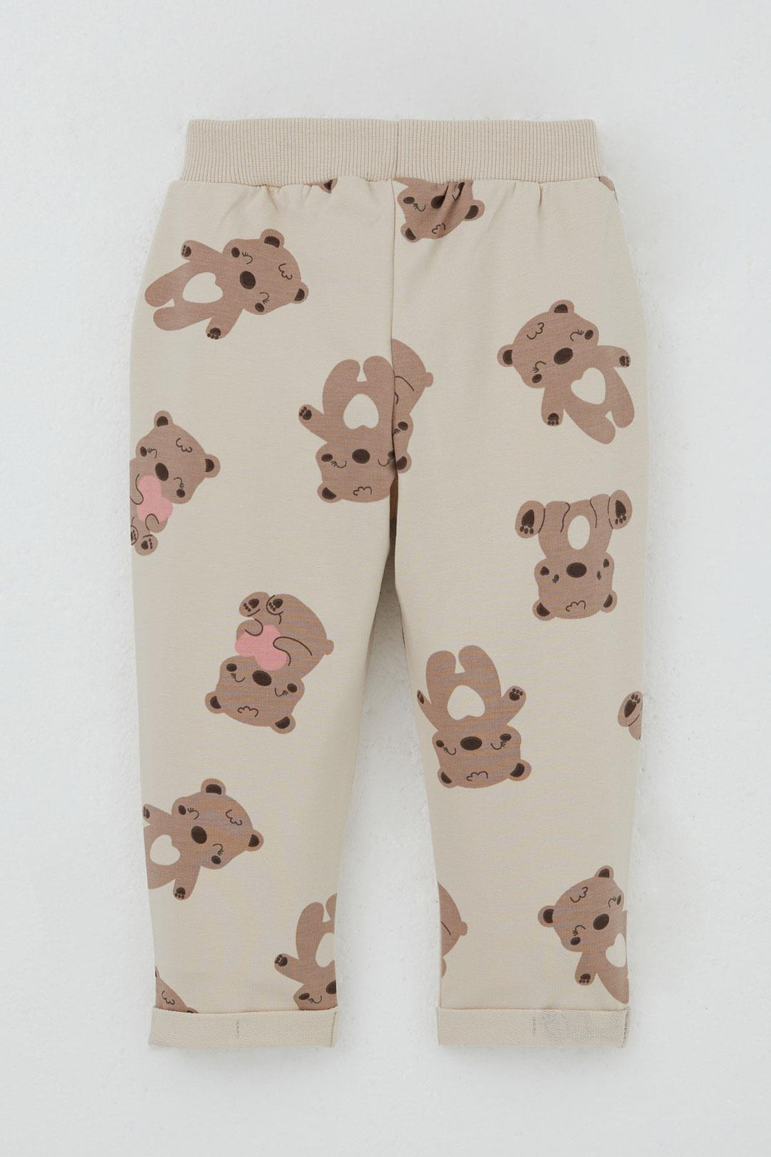 BRE Breeze Girl Baby Tracksuit Happy Bear Patterned 6 Months-2 Years, Beige - Torrente