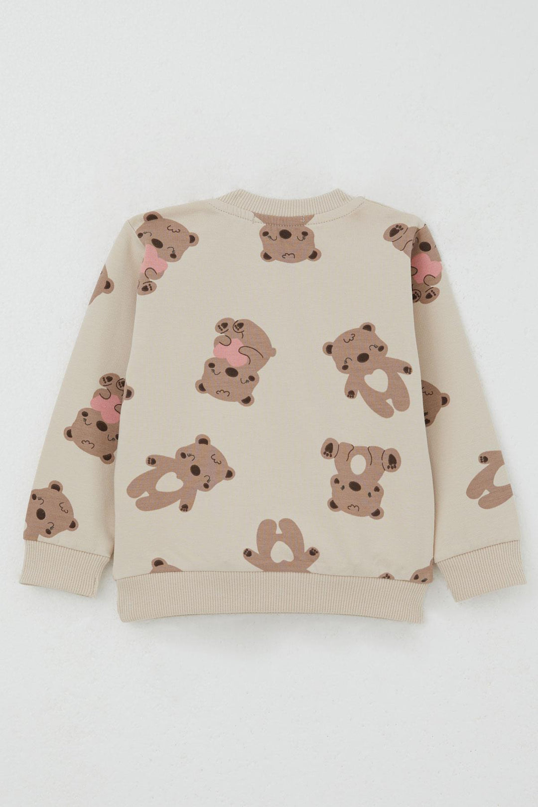 BRE Breeze Girl Baby Tracksuit Happy Bear Patterned 6 Months-2 Years, Beige - Torrente