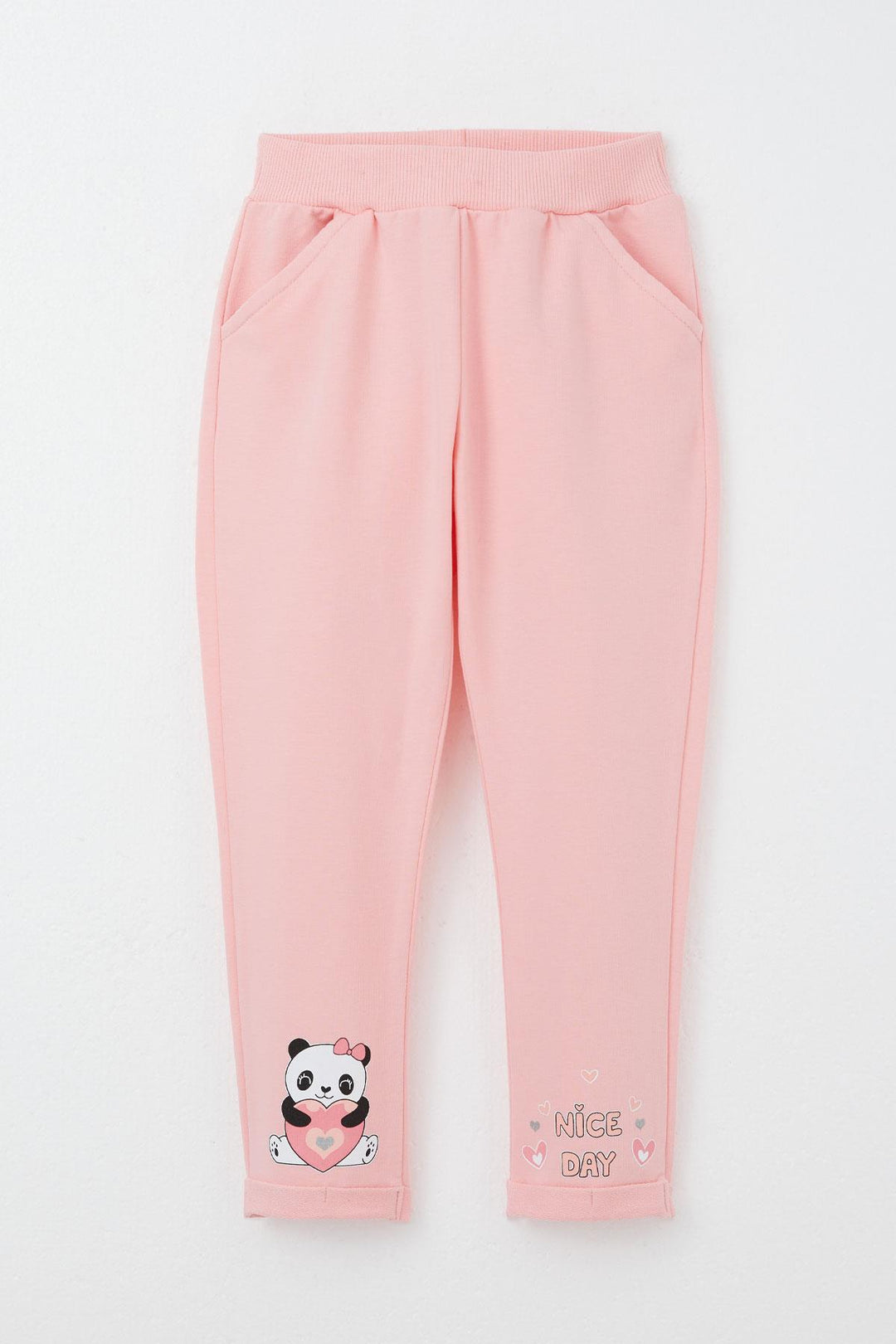 BRE Breeze Girl Baby Tracksuit Happy Panda Printed 9 Months-3 Years, Pink - Kyiv