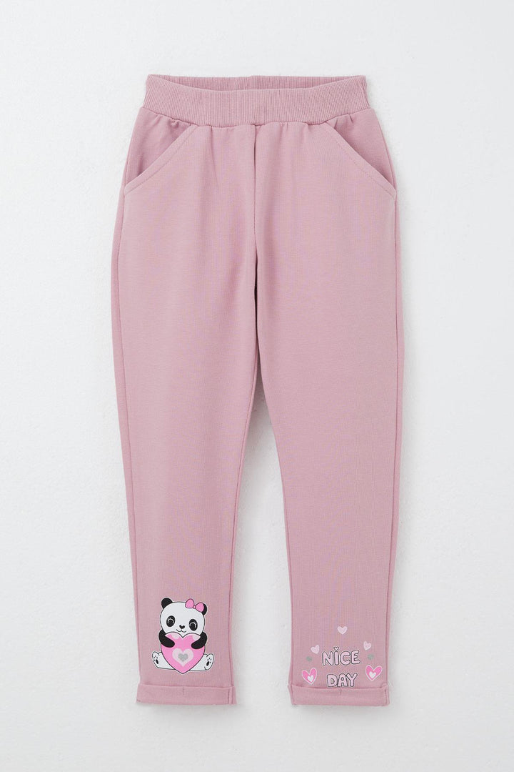BRE Breeze Girl Baby Tracksuit Happy Panda Printed 9 Months-3 Years, Pink - Dublin