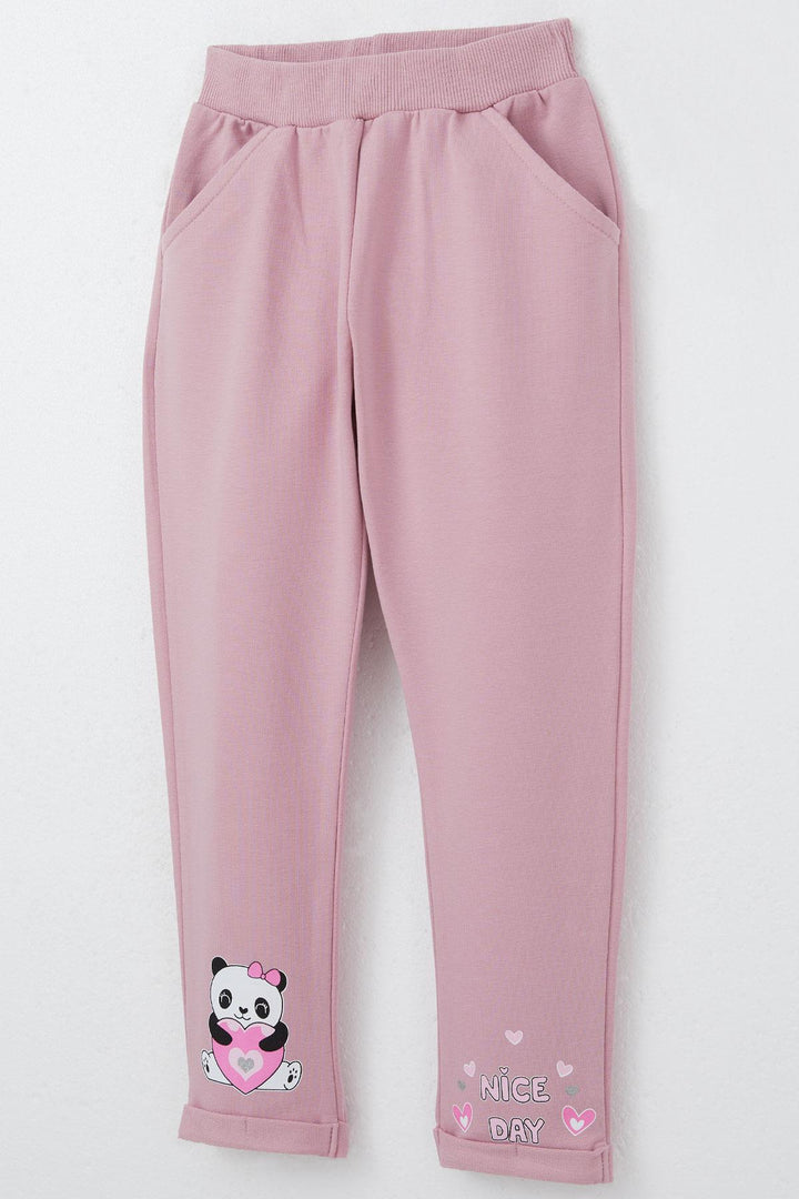 BRE Breeze Girl Baby Tracksuit Happy Panda Printed 9 Months-3 Years, Pink - Dublin