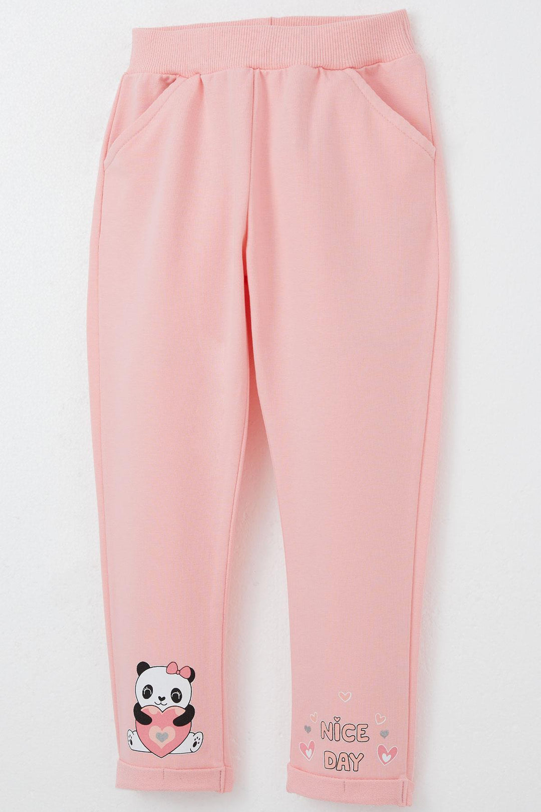 BRE Breeze Girl Baby Tracksuit Happy Panda Printed 9 Months-3 Years, Pink - Kyiv